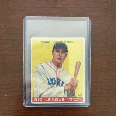 1933 Gudy Baseball Card. Frank O'Doul. Card #58
