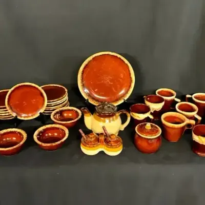 Hull & McCoy Brown Glazed Pottery