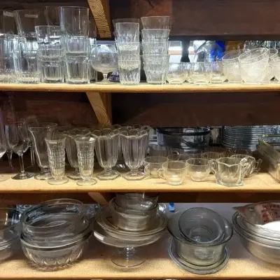 Glass Drinkware & Cookware Featuring Pyrex