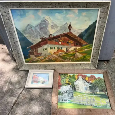 Regional House & Landscape Paintings Featuring Ann Charlton, G.C. Monroe & Lenora Nock