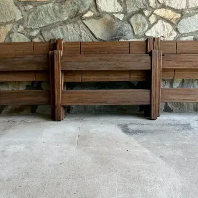 1977 A. Brandt Ranch Oak Bed Headboards & Footboards – 8 Pieces (1 of 8)