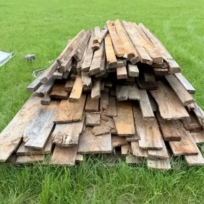 Rough-Cut Pine Lumber in Various Sizes