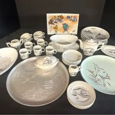 Japanese Dinnerware & Cunard Ship Plates