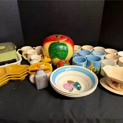 Fruit & Mushroom Kitchenware Featuring CorningWare & Sears