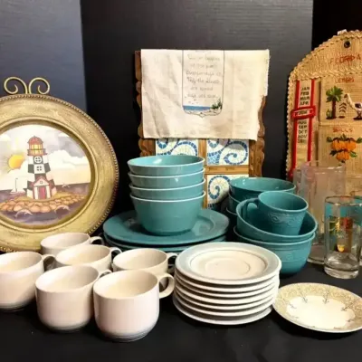 Coastal Kitchenware Featuring Stoneware Japan & Wedgwood