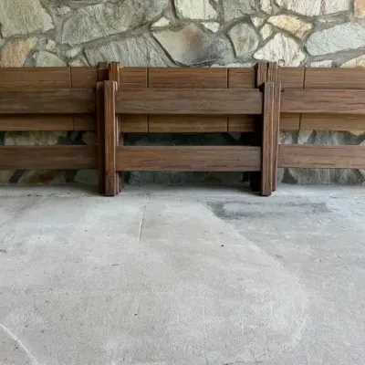 1977 A. Brandt Ranch Oak Bed Headboards & Footboards – 8 Pieces (8 of 8)