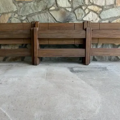 1977 A. Brandt Ranch Oak Bed Headboards & Footboards – 8 Pieces (3 of 8)