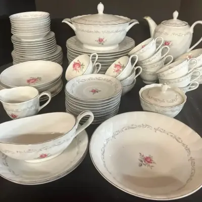 China Featuring Royal Swirl & Imperial Rose