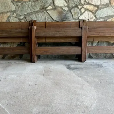 1977 A. Brandt Ranch Oak Bed Headboards & Footboards – 8 Pieces (6 of 8)