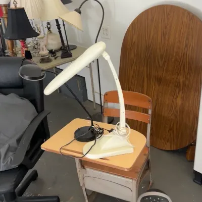 Sale Photo Thumbnail #17: Misc Lamps, Tables and School Desk