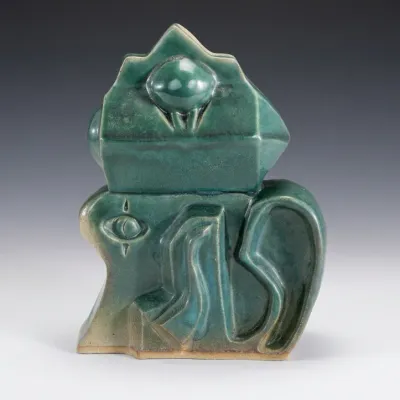 Sale Photo Thumbnail #38: Terry Habeger Modernist studio art pottery sculpture