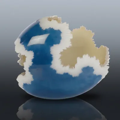 Sale Photo Thumbnail #87: Robert Coby Art Glass "Geode"
