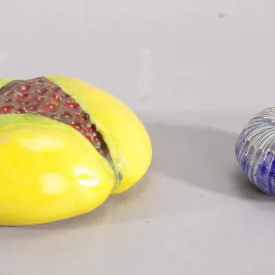 Sale Photo Thumbnail #131: Denise Krueger biomorphic art pottery sculptures