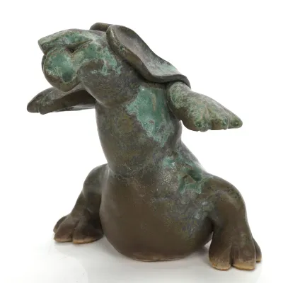 Sale Photo Thumbnail #77: Sandi McFadd figural pottery sculpture