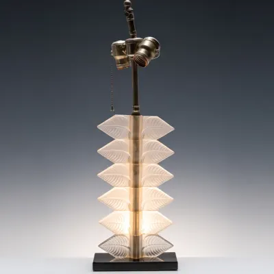 Sale Photo Thumbnail #7: Art Deco Rene Lalique Crystal Lamp