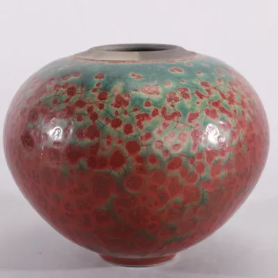 Sale Photo Thumbnail #197: William Kidd Raku Art Pottery Vase