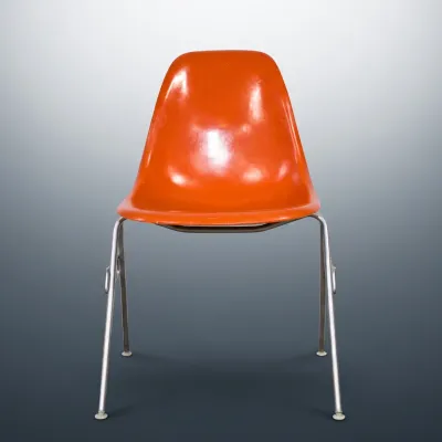 Sale Photo Thumbnail #34: Herman Miller Mid-Century fiberglass chair