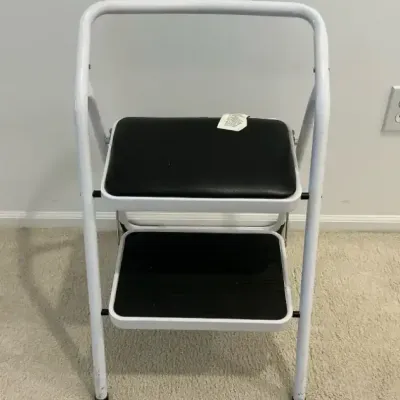 Folding Two-Step Step Stool with Handrail