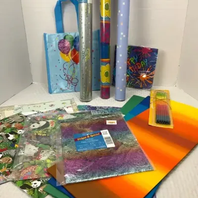 Colorful Gift Wrapping, Tissue Paper & Party Supplies