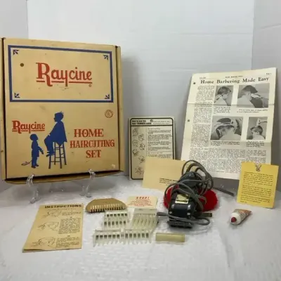 Raycine Home Haircutting Set with Original Box & Barbering Instructions