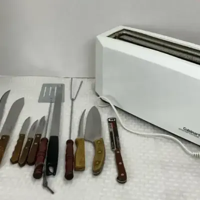 Cuisinart Toaster & Assorted Kitchen Knives and Utensils