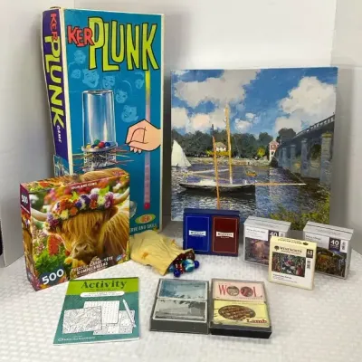 Vintage Games, Puzzles and Activity Book Collection