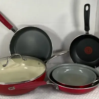 Colorful Cookware Collection With Covered Saut Pan