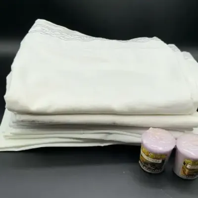 White Standard Pillowcases & Scented Candles