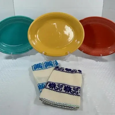 Fiesta Oval Serving Platters  3 Colors
