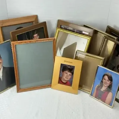 Assorted Picture Frames In A Variety Of Sizes
