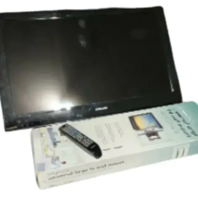 46” Samsung Flat-Screen TV with Remote & Full-Motion Wall Mount 