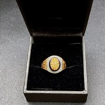 Vintage 10K Gold 1925 Monogram Ring