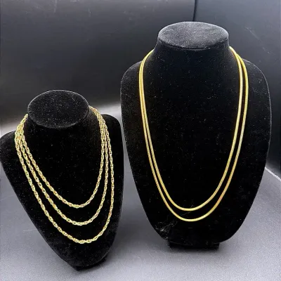 Two 27” Gold-toned Chains