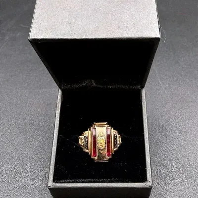 10K Gold 1955 Eau Claire High School Class Ring 