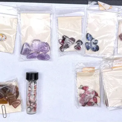 A Collection Of Greiger’s Stones And Gems For Jewelry Making