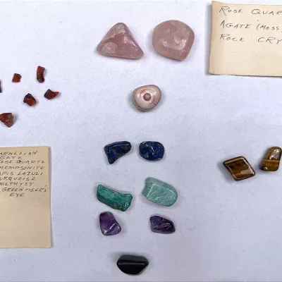 A Collection Of Polished And Unpolished Rocks
