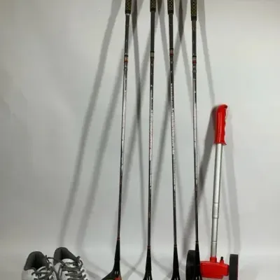 Golf Clubs, Golf Shoes, Ball Retriever & Golf Ball Monogrammer