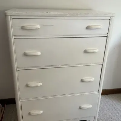White Four-Drawer Chest