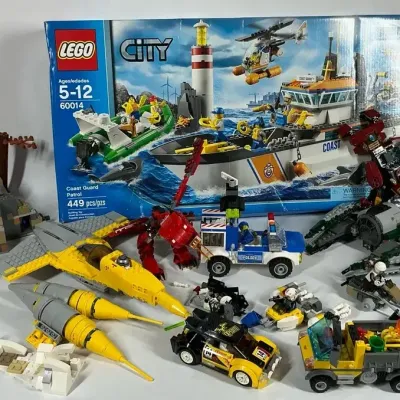 LEGO City Coast Guard Patrol Set 60014 with Additional LEGO Builds