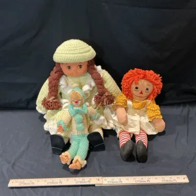 Three Vintage Dolls