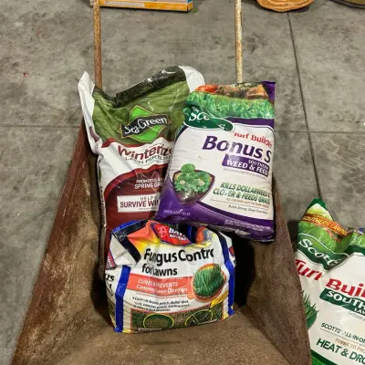 Wheelbarrow And Fertilizer