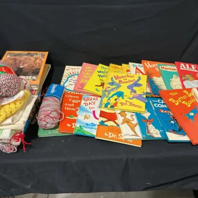 Dr Seuss Books And Crafting Supplies