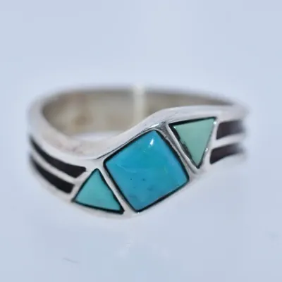 Turquoise Sterling Silver Band Ring