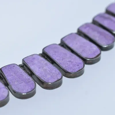 Charoite Sterling Silver Necklace