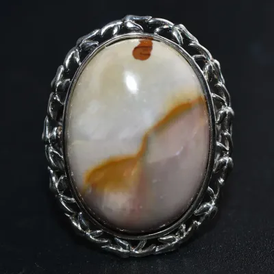 Jasper Sterling Silver Statement Ring