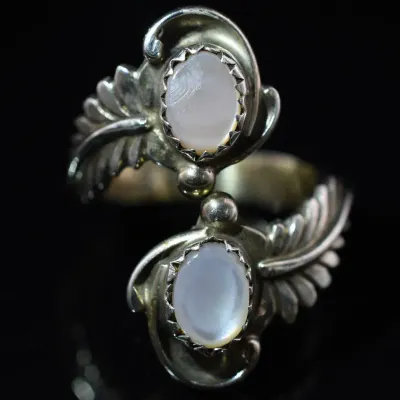 Mother Of Pearl Sterling Silver Wrap Ring