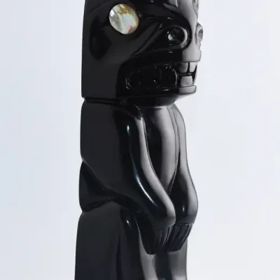 Black Native American Beaver Totem