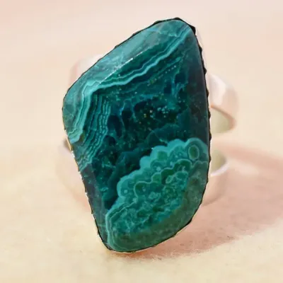 Malachite Sterling Silver Ring