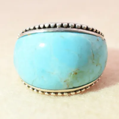 Turquoise Sterling Silver Dome Ring