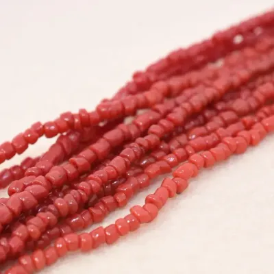 Natural Coral Beaded Necklace
